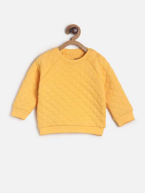 yellow cotton plain sweatshirt - 21183313 -  Standard Image - 0