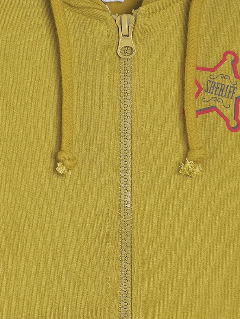 yellow cotton plain sweatshirt - 21183342 - Standard Image - 3