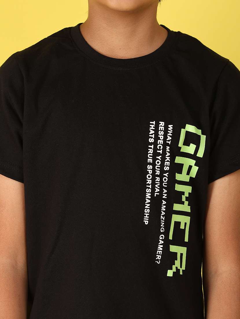 boys short sleeves placement print t-shirt - 21183654 -  Standard Image - 5