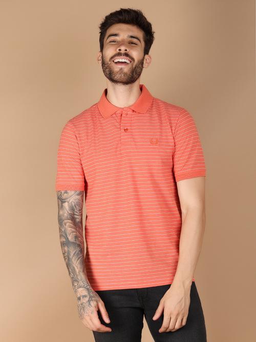 coral cotton front print tshirt - 21183672 -  Standard Image - 0