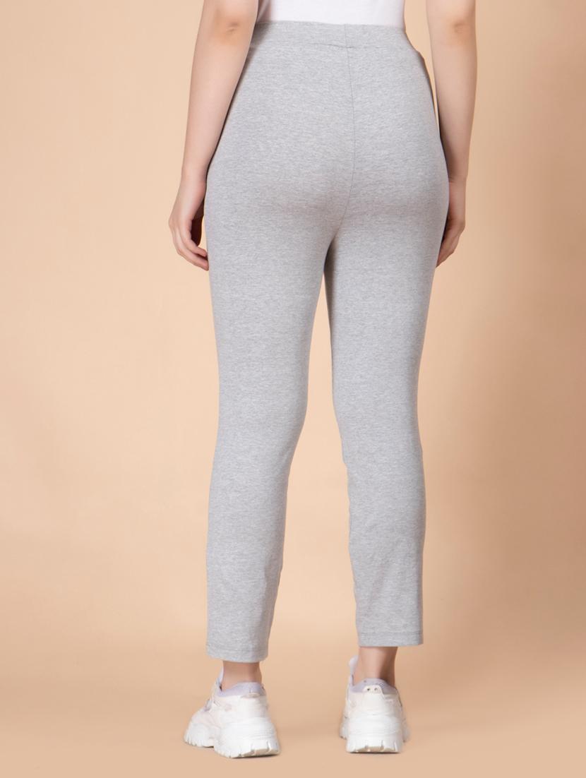 women solid high rise track pant - 21184286 - Standard Image - 3