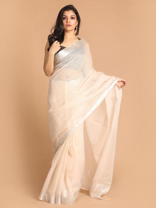 women solid plain saree with blouse - 21185270 -  Standard Image - 0