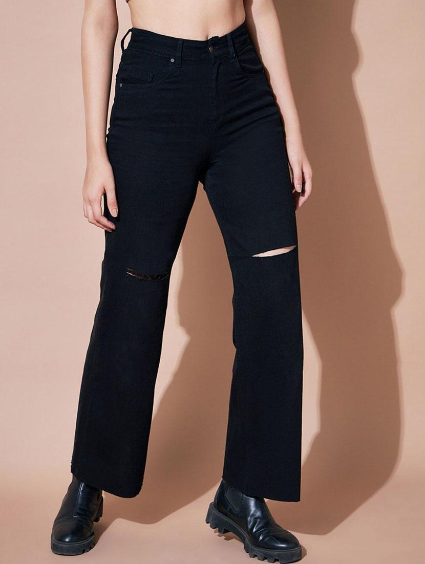 black solid denim jean - 21185501 -  Zoom Image - 0