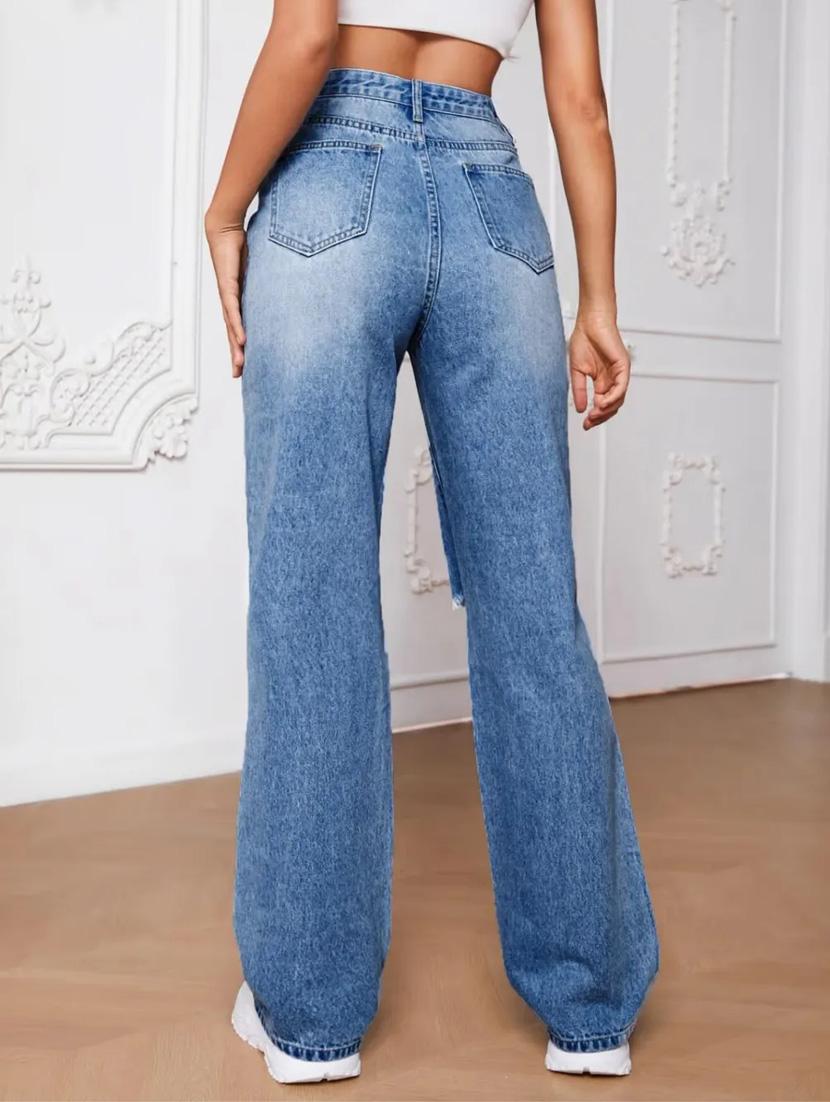 women blue denim jeans - 21185502 - Standard Image - 3