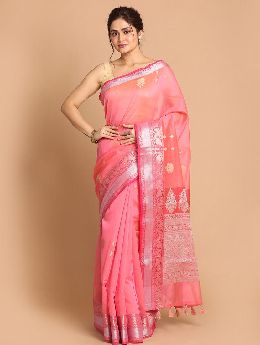 women self design bordered saree with blouse - 21185572 -  Zoom Image - 0