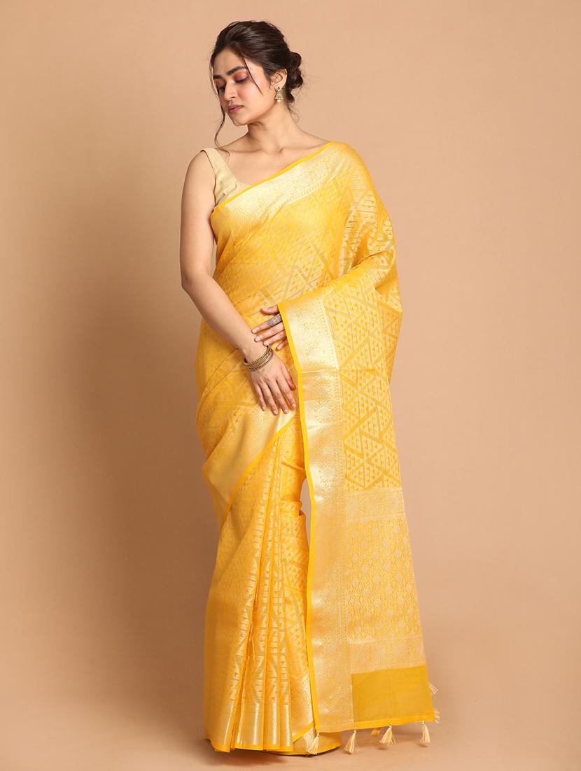 women self design banarasi saree with blouse - 21185580 -  Zoom Image - 0