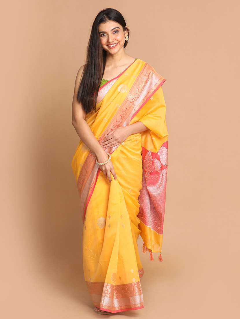 women self design banarasi saree with blouse - 21185582 - Zoom Image - 0