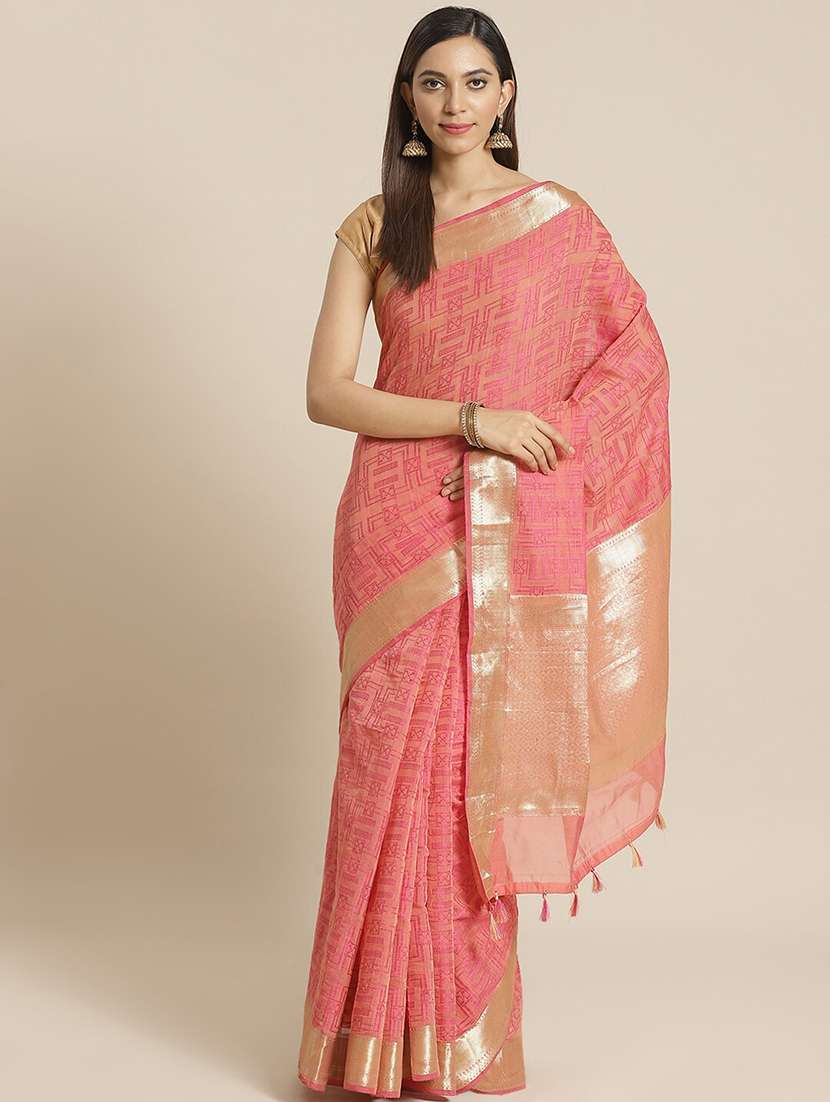 women self design bordered saree with blouse - 21185617 -  Zoom Image - 0