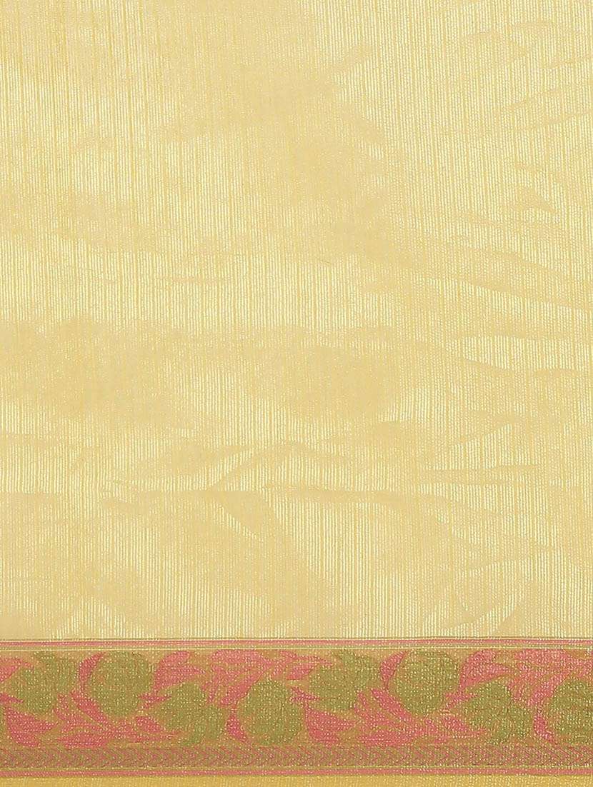 women solid with bordered saree with blouse - 21185675 -  Standard Image - 5