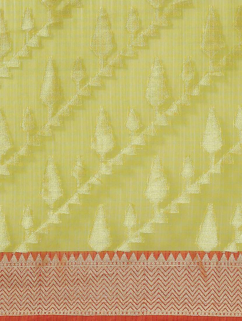 self design banarasi saree with blouse - 21185683 - Standard Image - 3
