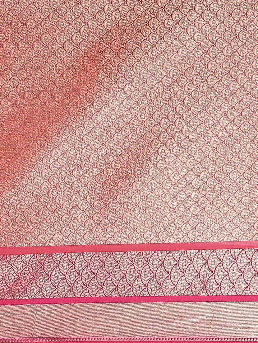 peach liva banarasi saree with blouse - 21185691 - Standard Image - 5