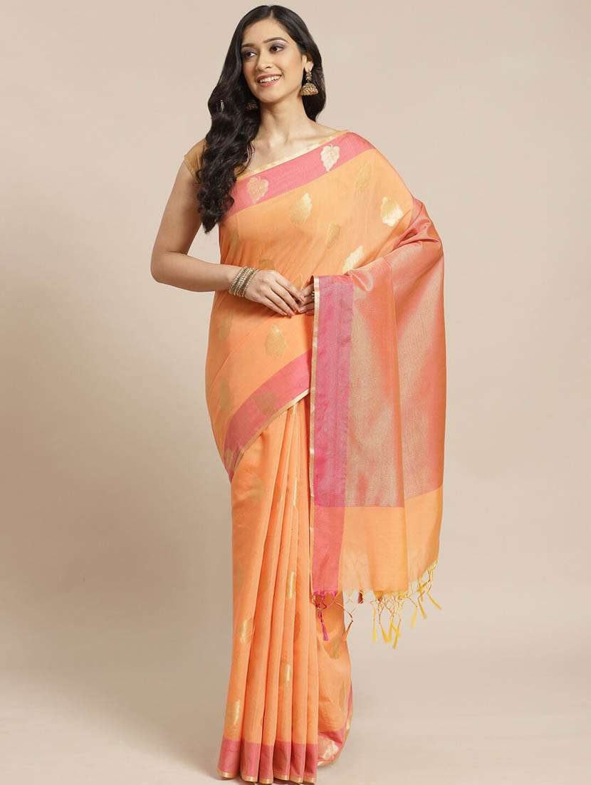 women self design bordered saree with blouse - 21185695 - Zoom Image - 0
