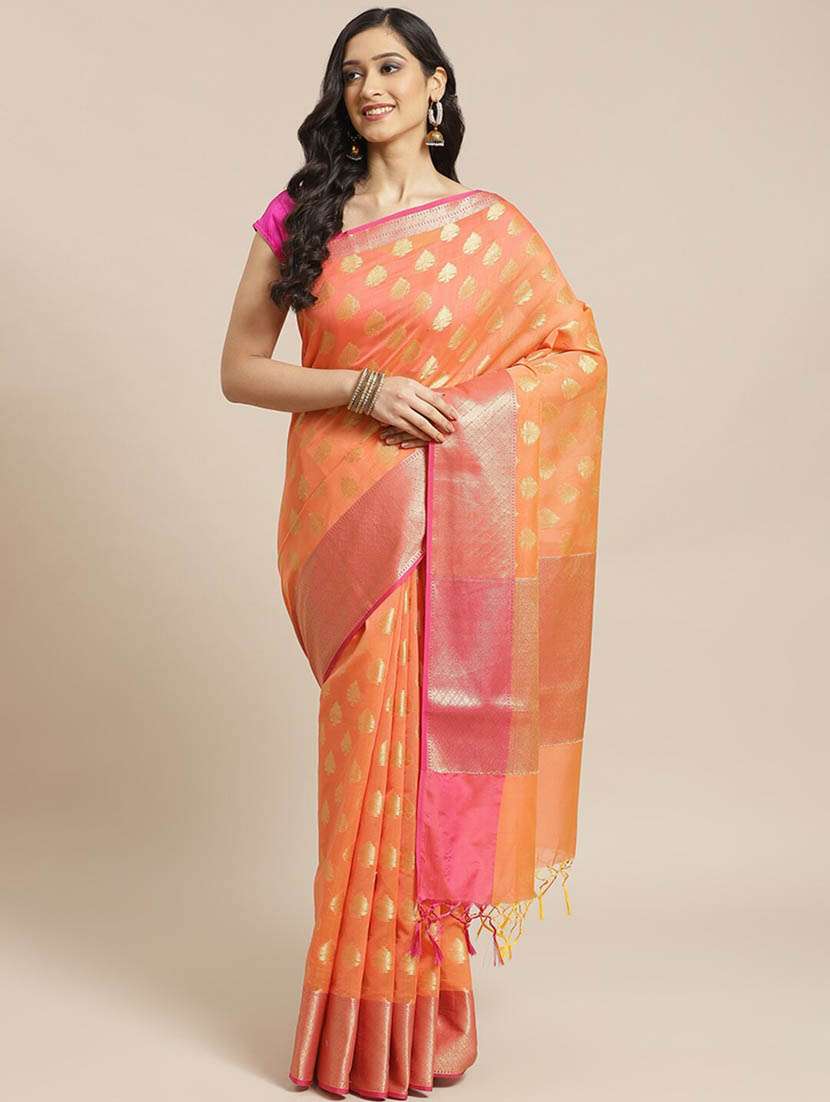 women self design bordered saree with blouse - 21185697 -  Zoom Image - 0