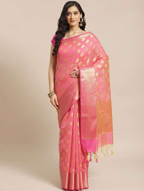women self design bordered saree with blouse - 21185719 - Standard Image - 0