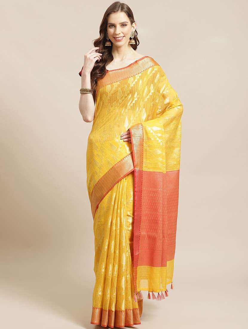 women self design bordered saree with blouse - 21185727 - Zoom Image - 0
