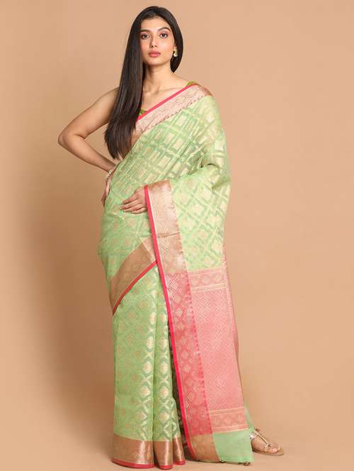 women self design banarasi saree with blouse - 21185827 - Standard Image - 0
