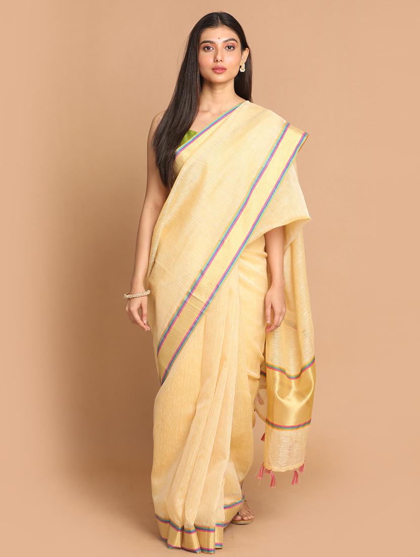women self design handloom saree with blouse - 21185897 - Zoom Image - 0