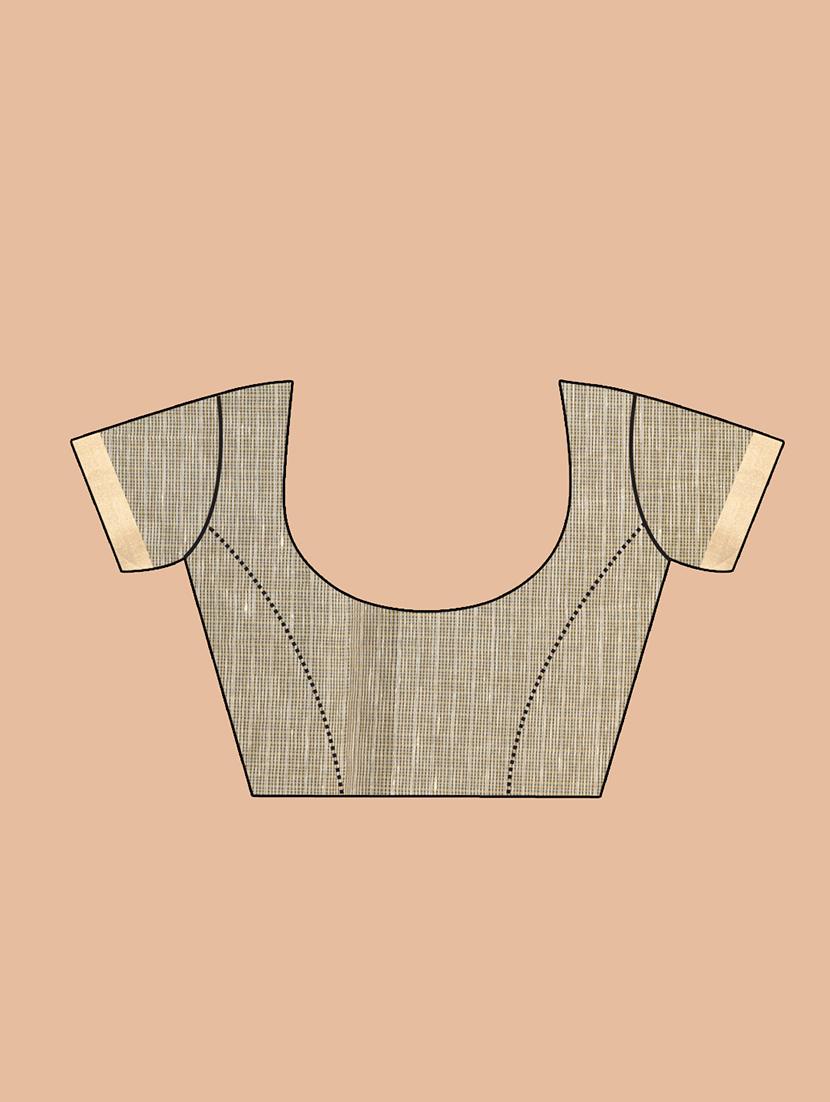 women self design handloom saree with blouse - 21185897 - Standard Image - 3