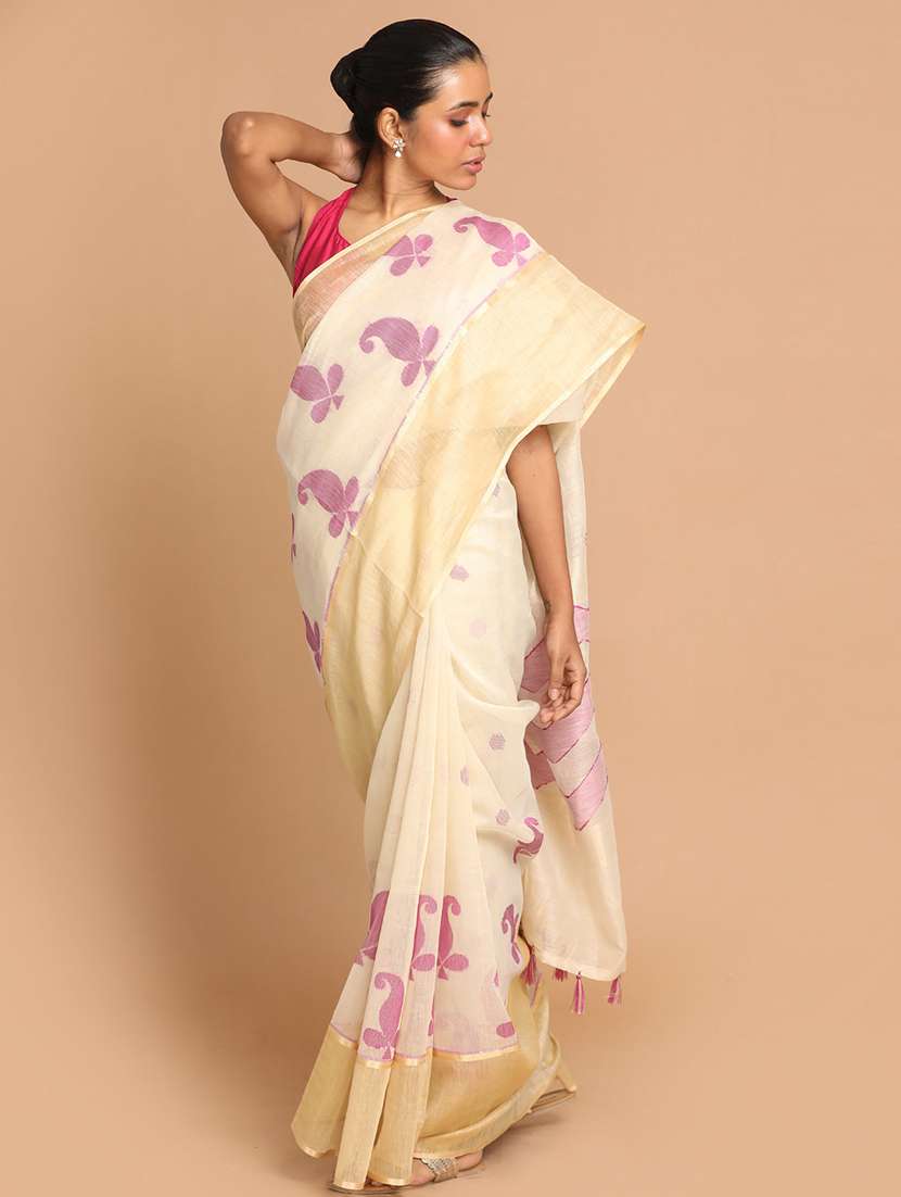 women self design handloom saree with blouse - 21185911 - Zoom Image - 0