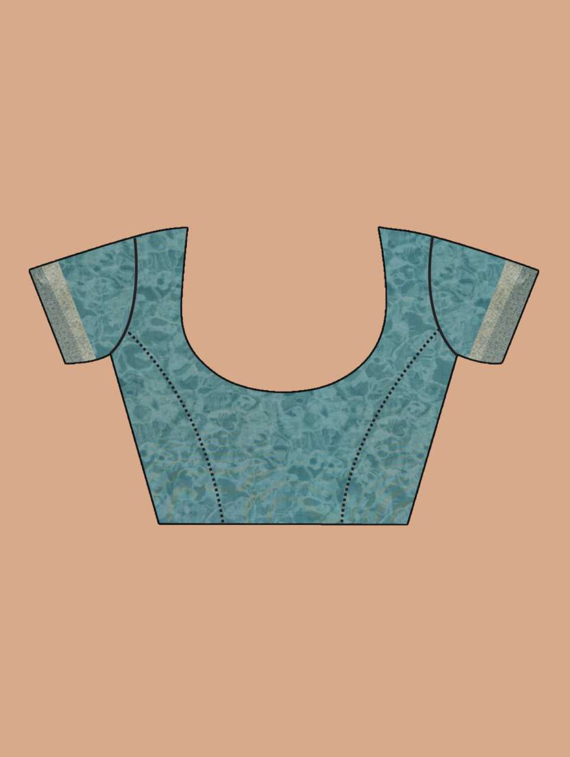 women printed saree with blouse - 21185963 -  Standard Image - 3