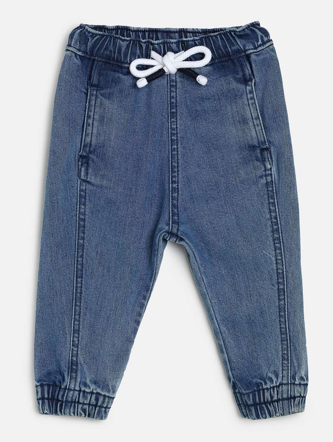 blue cotton blend plain jean - 21186174 -  Zoom Image - 0