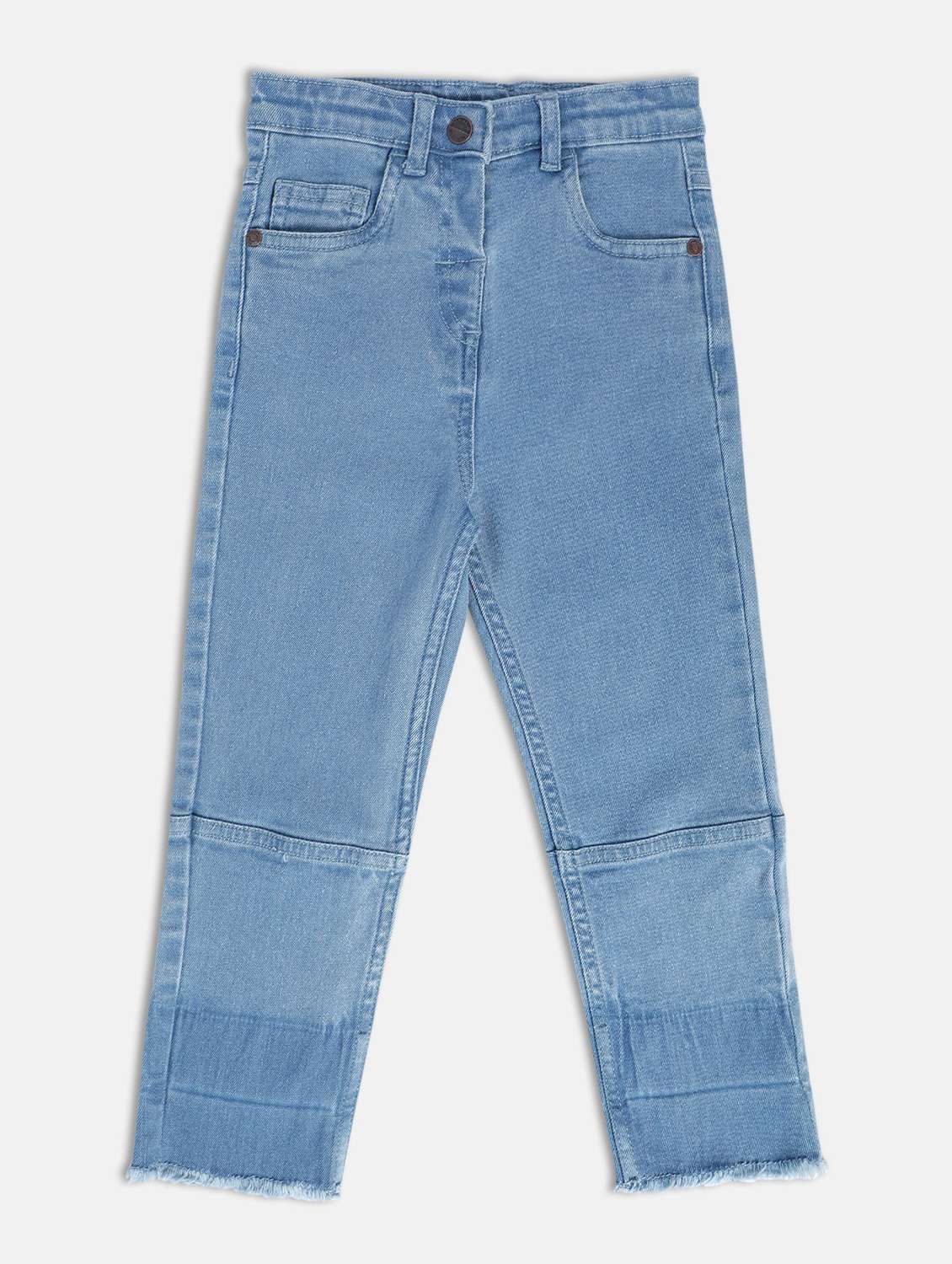 light blue cotton blend jean - 21186356 - Zoom Image - 0