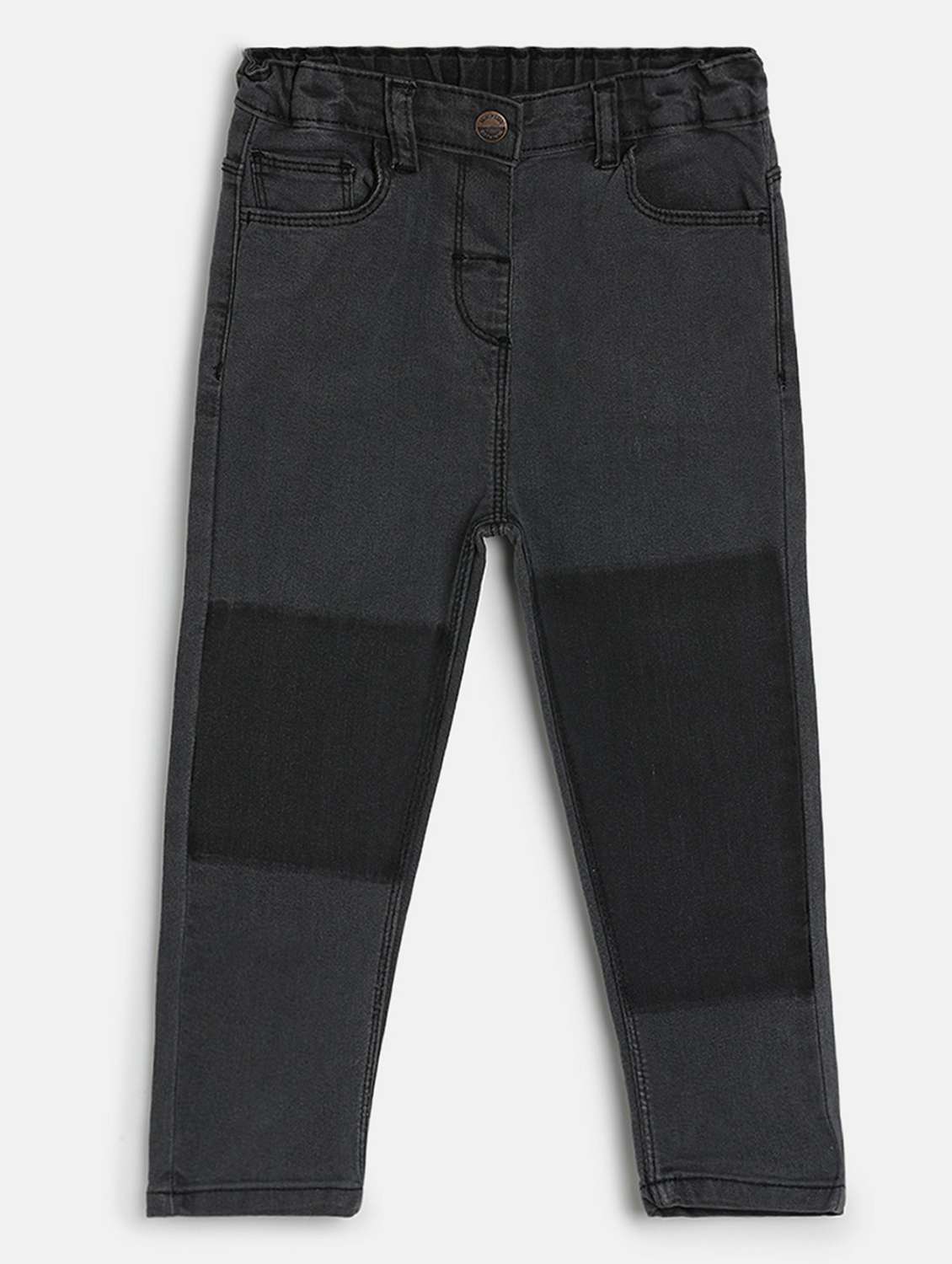 charcoal cotton blend plain jean - 21186360 -  Zoom Image - 0