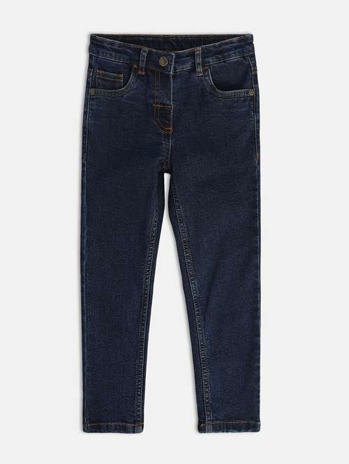 blue cotton blend jean - 21186366 - Standard Image - 0