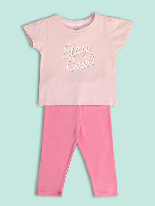 kids printed full length twin set - 21186997 - Standard Image - 0