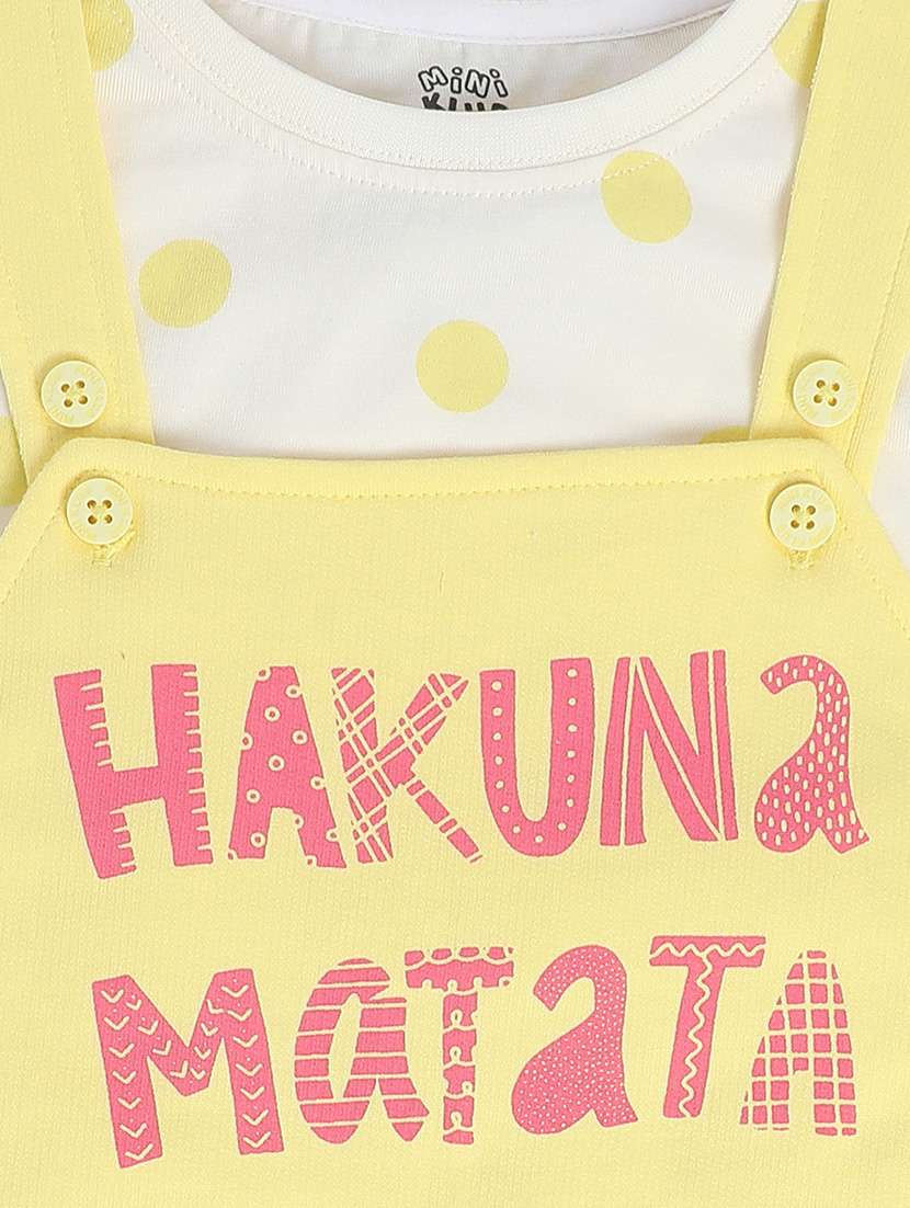kids cotton dungaree twin set - 21187017 - Standard Image - 5