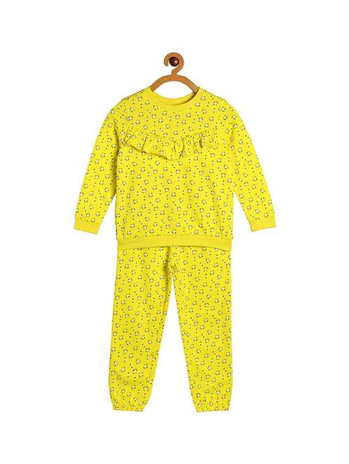 girls round neck printed full length set - 21187051 -  Standard Image - 0
