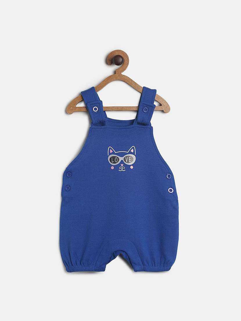 kids cotton dungaree twin set - 21187099 -  Standard Image - 3