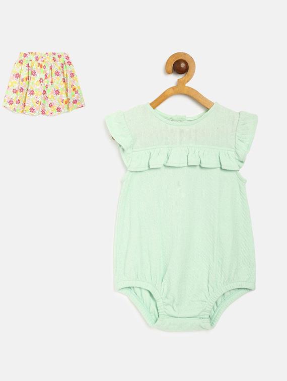 green cotton twin set - 21187103 - Zoom Image - 0