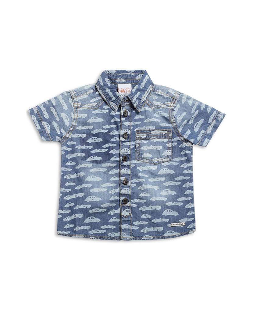 kids printed cotton shirt - 21188106 - Zoom Image - 0
