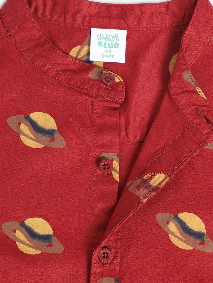 kids printed cotton blend shirt - 21188288 -  Standard Image - 3