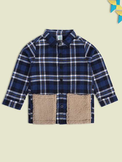 boys checkered long sleeve shackets - 21188295 -  Standard Image - 0