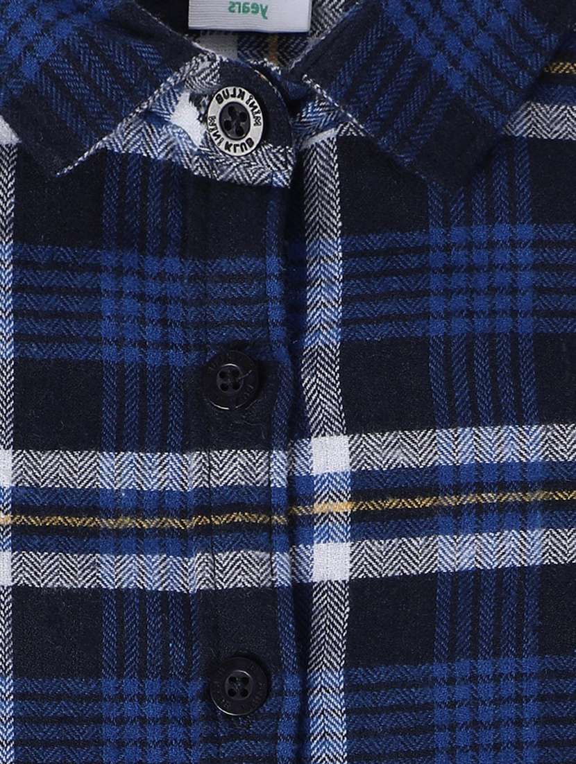 boys checkered long sleeve shackets - 21188295 - Standard Image - 3