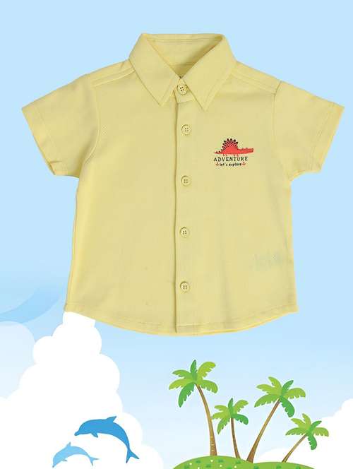 yellow cotton shirt - 21188299 - Standard Image - 0