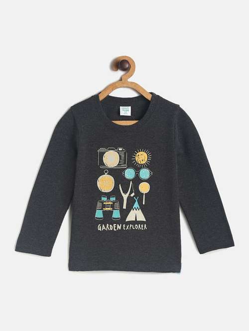 kids round neck printed t-shirt - 21188700 - Standard Image - 0