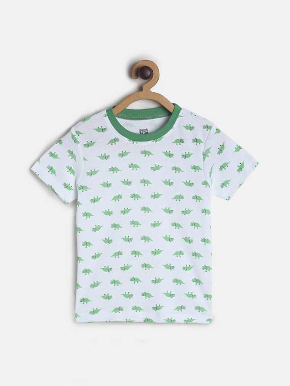 boy's round neck printed t-shirt - 21188714 -  Zoom Image - 0