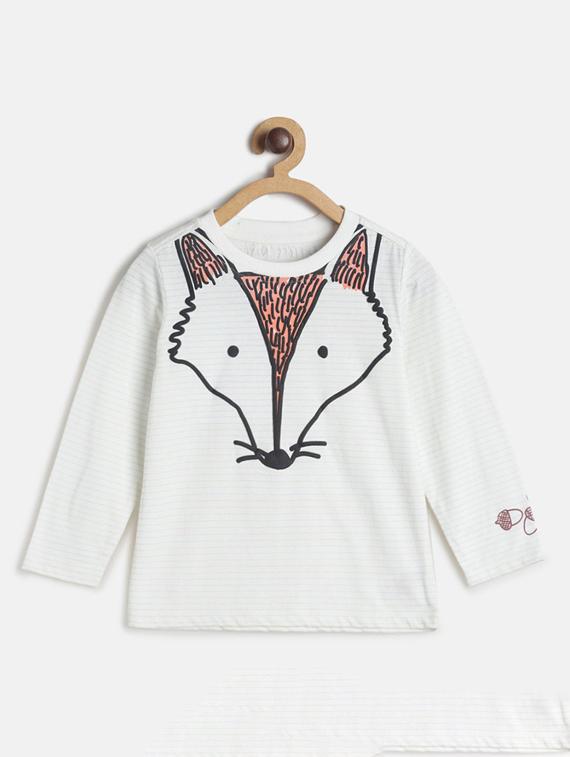 kids round neck printed t-shirt - 21188742 - Zoom Image - 0