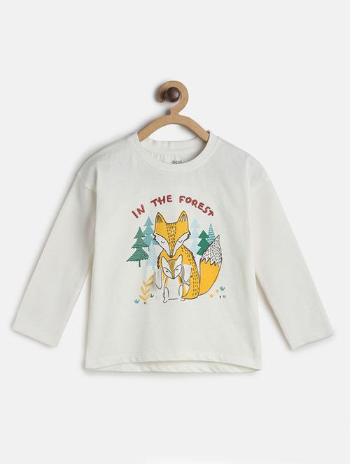 kids round neck printed t-shirt - 21188743 - Standard Image - 0