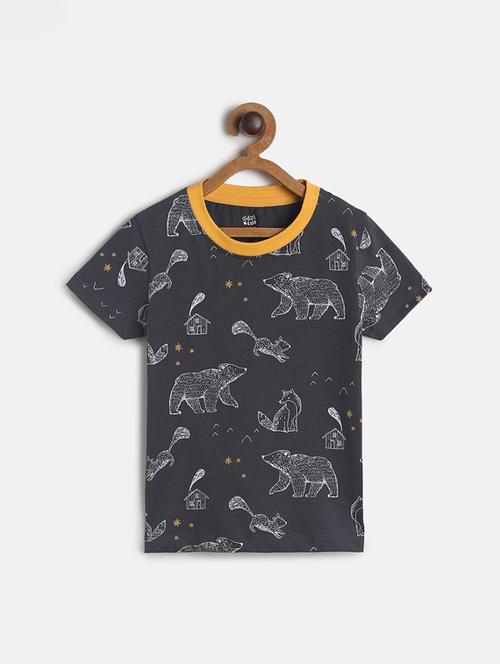kids round neck printed t-shirt - 21188800 - Standard Image - 0