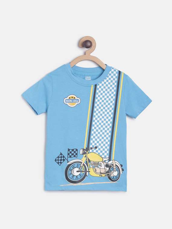 kids round neck printed t-shirt - 21188805 - Zoom Image - 0