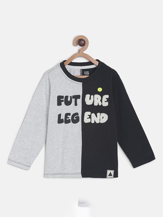 kids round neck printed t-shirt - 21188887 -  Zoom Image - 0