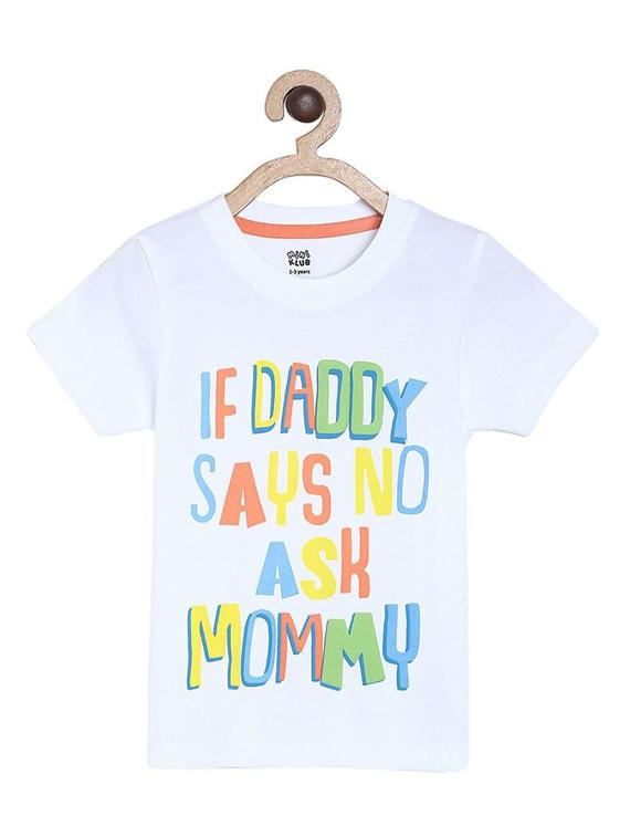 kids round neck printed t-shirt - 21188937 - Zoom Image - 0