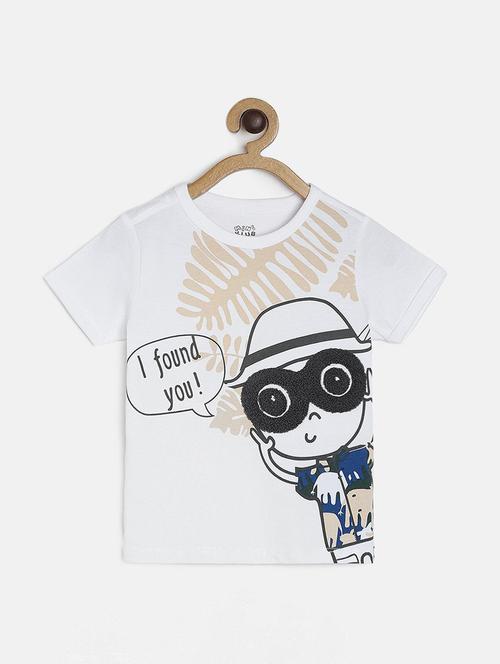 kids round neck printed t-shirt - 21188952 -  Standard Image - 0