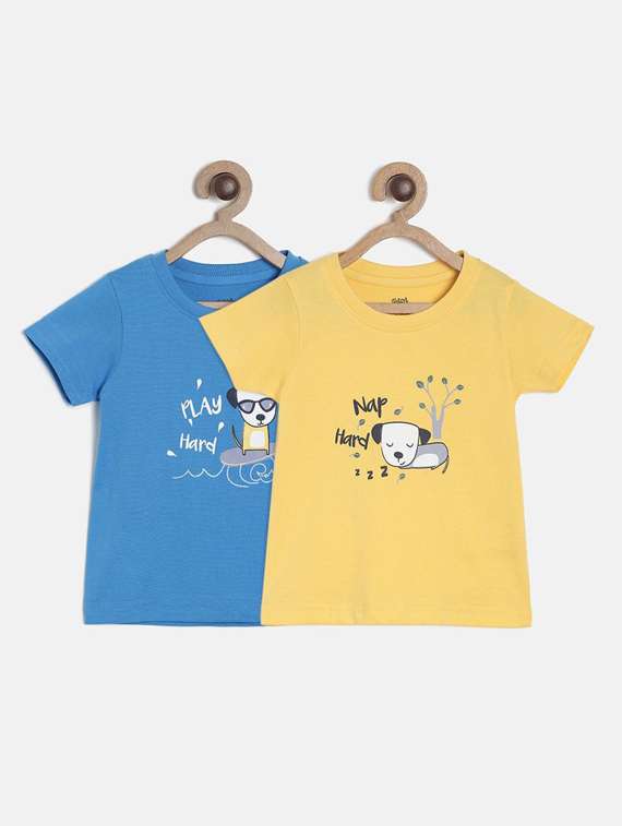 pack of 2 multi colored t-shirt - 21189031 - Zoom Image - 0
