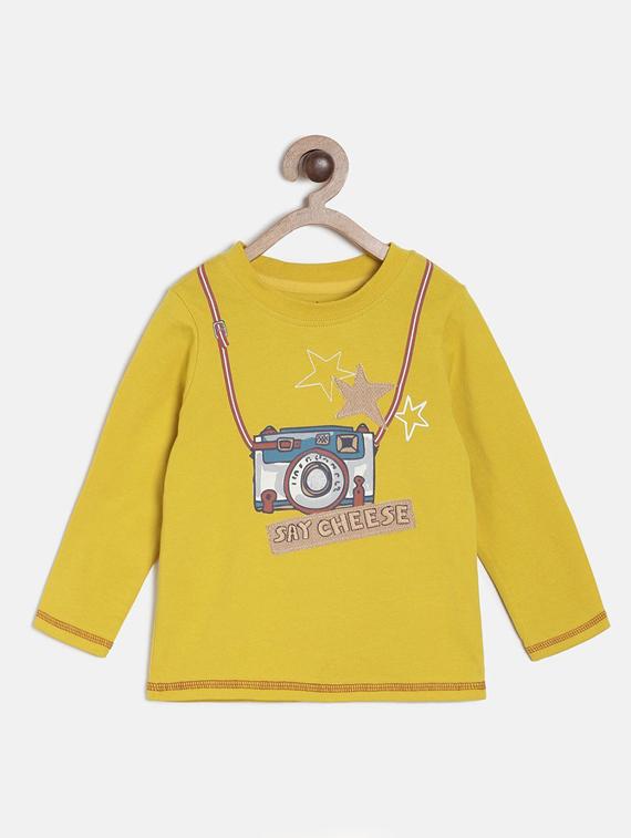 kids round neck printed t-shirt - 21189041 - Zoom Image - 0