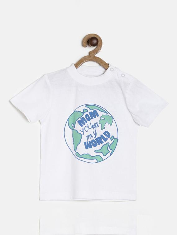 kids round neck printed t-shirt - 21189083 -  Zoom Image - 0